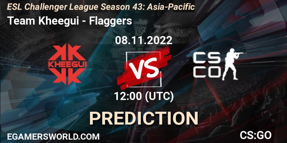 Team Kheegui - Flaggers: Maç tahminleri. 08.11.2022 at 12:00, Counter-Strike (CS2), ESL Challenger League Season 43: Asia-Pacific