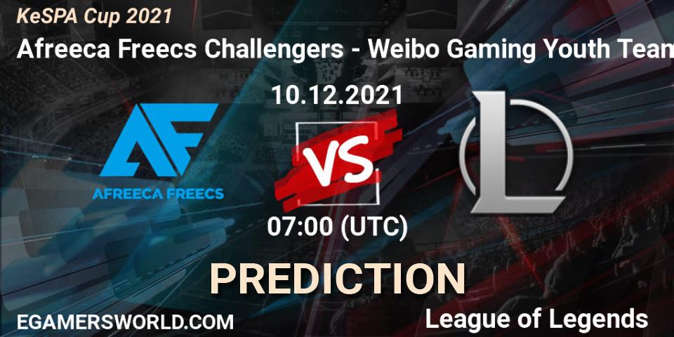 Afreeca Freecs Challengers - Weibo Gaming Youth Team: Maç tahminleri. 10.12.2021 at 06:00, LoL, KeSPA Cup 2021