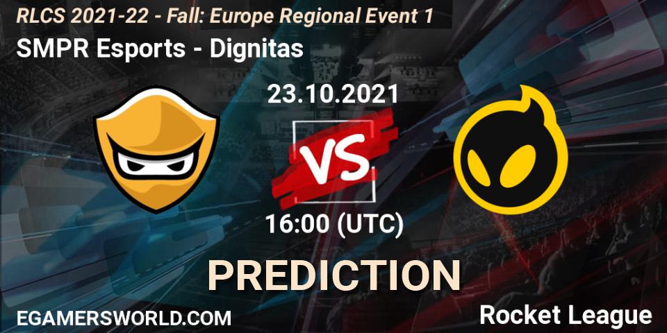 SMPR Esports - Dignitas: Maç tahminleri. 23.10.2021 at 16:00, Rocket League, RLCS 2021-22 - Fall: Europe Regional Event 1