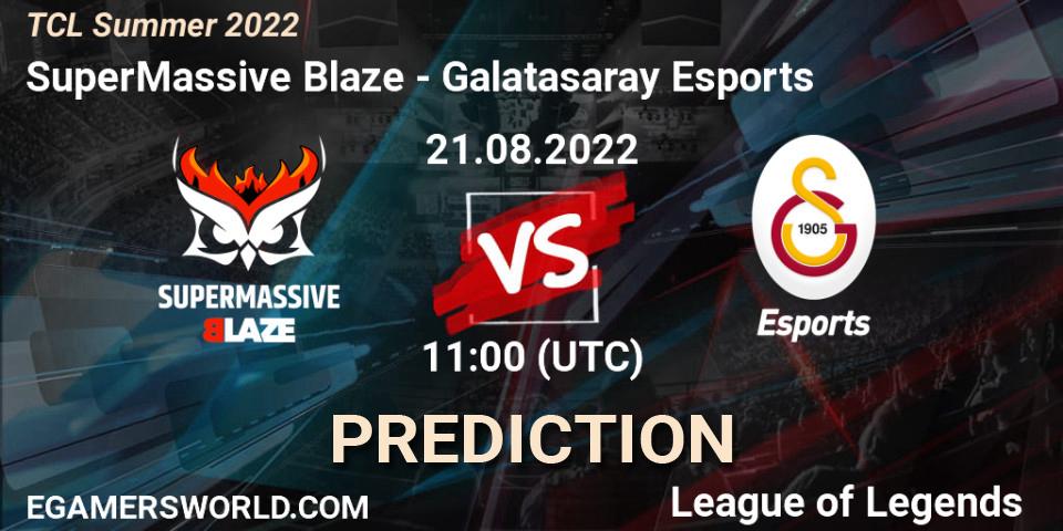 SuperMassive Blaze - Galatasaray Esports: Maç tahminleri. 21.08.22, LoL, TCL Summer 2022