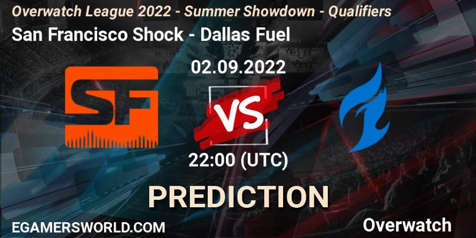 San Francisco Shock - Dallas Fuel: Maç tahminleri. 02.09.2022 at 22:00, Overwatch, Overwatch League 2022 - Summer Showdown - Qualifiers