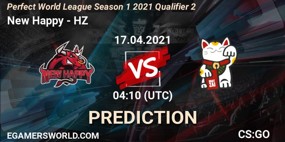 New Happy - HZ: Maç tahminleri. 17.04.2021 at 04:10, Counter-Strike (CS2), Perfect World League Season 1 2021 Qualifier 2
