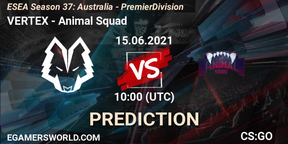VERTEX - Animal Squad: Maç tahminleri. 15.06.2021 at 10:00, Counter-Strike (CS2), ESEA Season 37: Australia - Premier Division