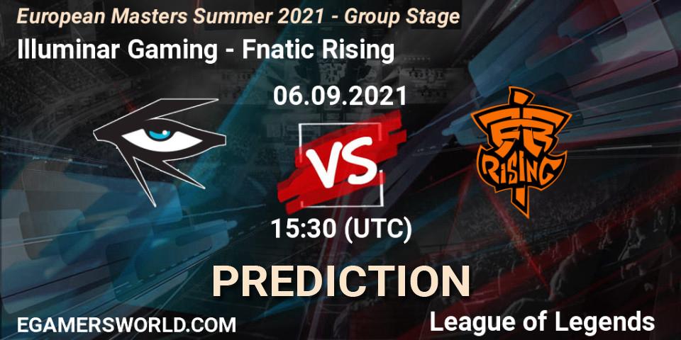 Illuminar Gaming - Fnatic Rising: Maç tahminleri. 06.09.2021 at 15:30, LoL, European Masters Summer 2021 - Group Stage