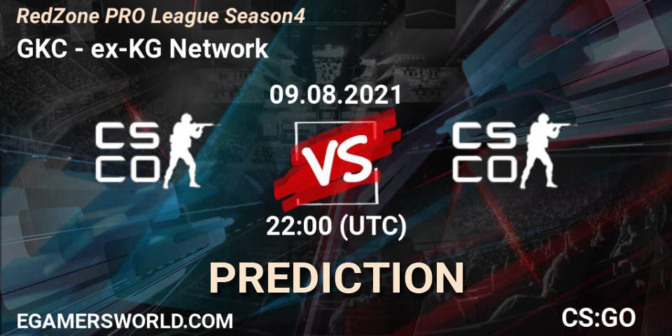 GKC - ex-KG Network: Maç tahminleri. 09.08.2021 at 22:00, Counter-Strike (CS2), RedZone PRO League Season 4