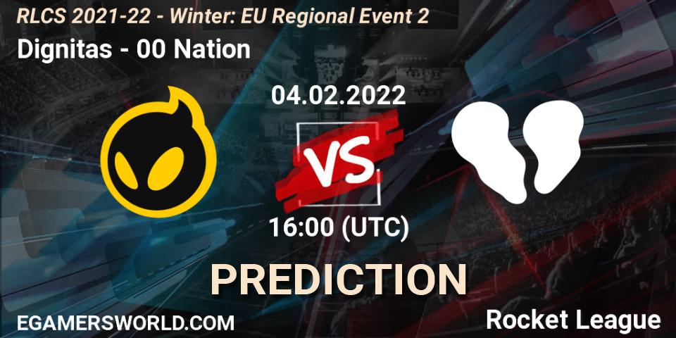 Dignitas - 00 Nation: Maç tahminleri. 04.02.2022 at 16:00, Rocket League, RLCS 2021-22 - Winter: EU Regional Event 2