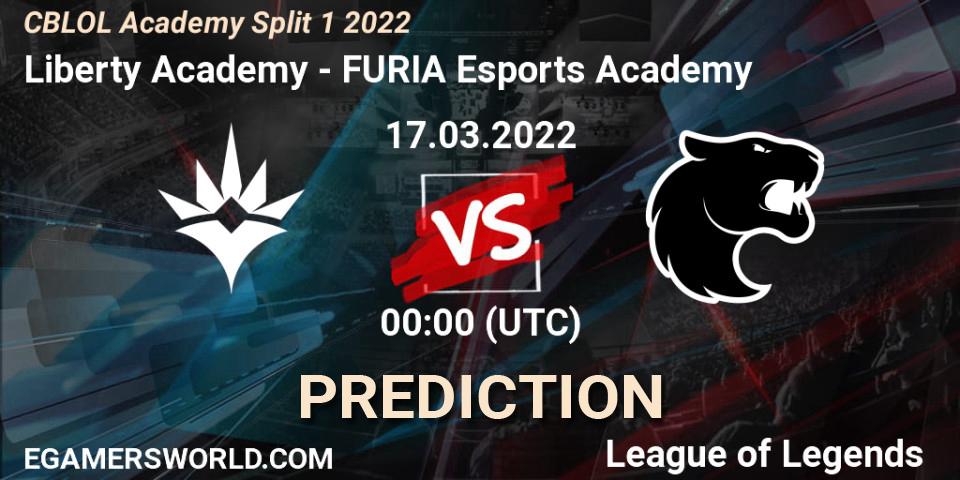 Liberty Academy - FURIA Esports Academy: Maç tahminleri. 17.03.2022 at 00:00, LoL, CBLOL Academy Split 1 2022