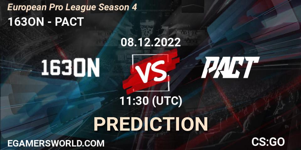 163ON - PACT: Maç tahminleri. 08.12.22, CS2 (CS:GO), European Pro League Season 4
