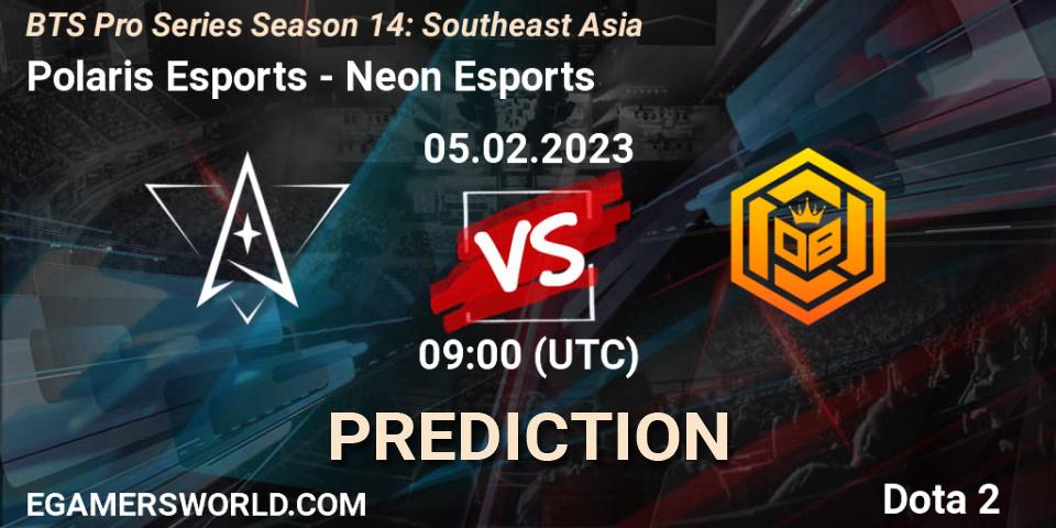 Polaris Esports - Neon Esports: Maç tahminleri. 05.02.23, Dota 2, BTS Pro Series Season 14: Southeast Asia