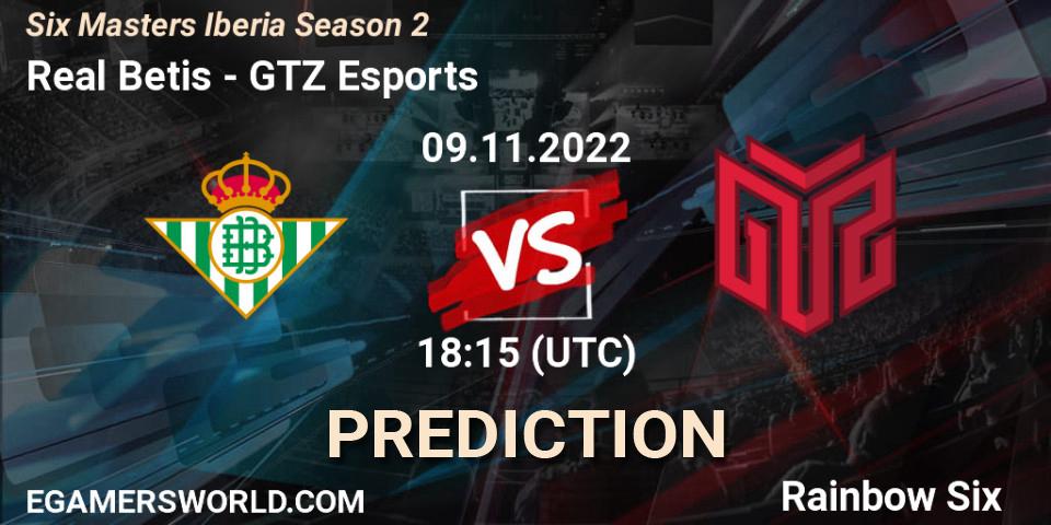 Real Betis - GTZ Esports: Maç tahminleri. 09.11.2022 at 18:15, Rainbow Six, Six Masters Iberia Season 2