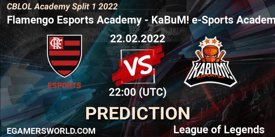 Flamengo Esports Academy - KaBuM! Academy: Maç tahminleri. 22.02.2022 at 22:00, LoL, CBLOL Academy Split 1 2022