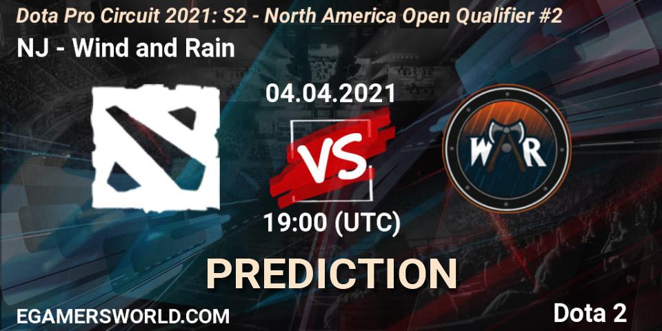 NJ - Wind and Rain: Maç tahminleri. 04.04.21, Dota 2, Dota Pro Circuit 2021: S2 - North America Open Qualifier #2