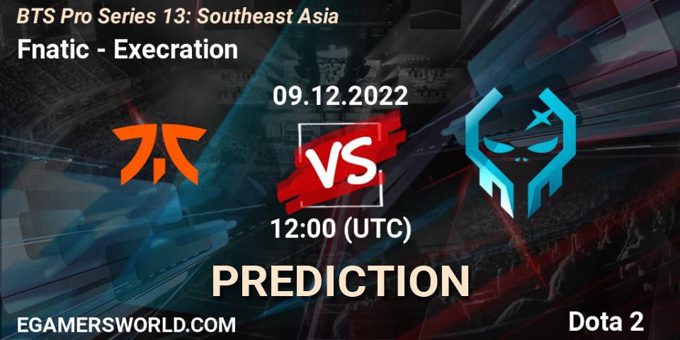 Fnatic - Execration: Maç tahminleri. 09.12.22, Dota 2, BTS Pro Series 13: Southeast Asia