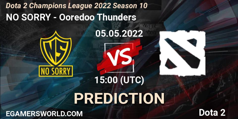 NO SORRY - Ooredoo Thunders: Maç tahminleri. 05.05.2022 at 15:00, Dota 2, Dota 2 Champions League 2022 Season 10 