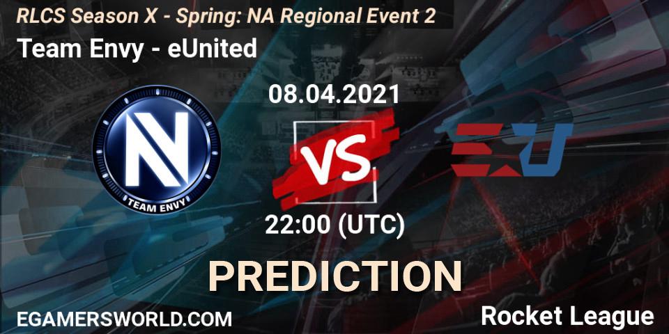 Team Envy - eUnited: Maç tahminleri. 08.04.2021 at 22:00, Rocket League, RLCS Season X - Spring: NA Regional Event 2