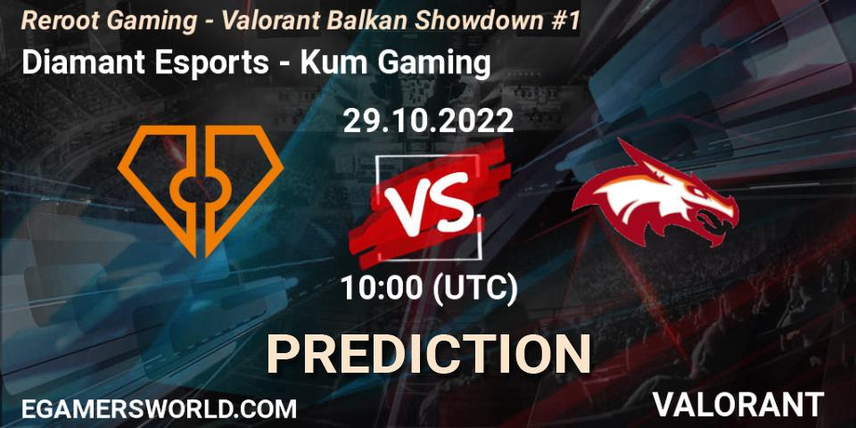 Diamant Esports - Kum Gaming: Maç tahminleri. 29.10.2022 at 10:00, VALORANT, Reroot Gaming - Valorant Balkan Showdown #1