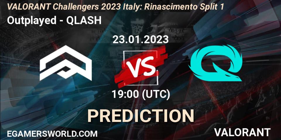 Outplayed - QLASH: Maç tahminleri. 23.01.2023 at 19:30, VALORANT, VALORANT Challengers 2023 Italy: Rinascimento Split 1
