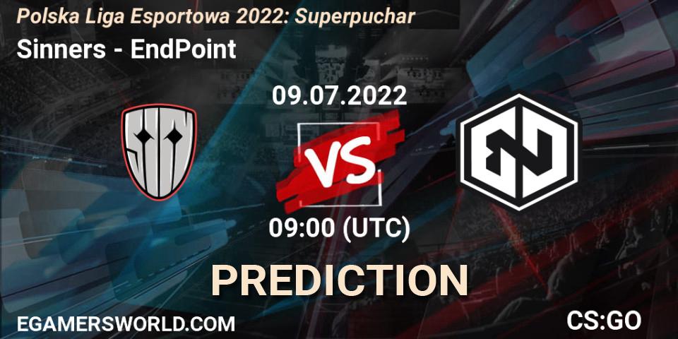Sinners - EndPoint: Maç tahminleri. 09.07.2022 at 09:05, Counter-Strike (CS2), Polska Liga Esportowa 2022: Superpuchar