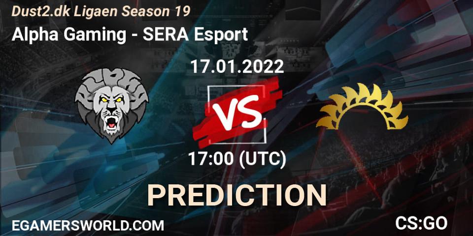 Alpha Gaming - SERA Esport: Maç tahminleri. 17.01.2022 at 17:00, Counter-Strike (CS2), Dust2.dk Ligaen Season 19