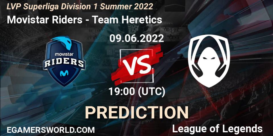 Movistar Riders - Team Heretics: Maç tahminleri. 09.06.2022 at 19:00, LoL, LVP Superliga Division 1 Summer 2022