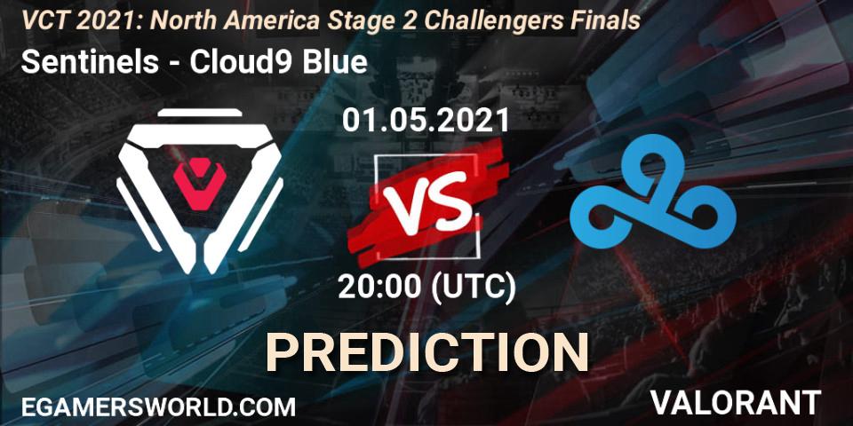 Sentinels - Cloud9 Blue: Maç tahminleri. 01.05.2021 at 20:00, VALORANT, VCT 2021: North America Stage 2 Challengers Finals