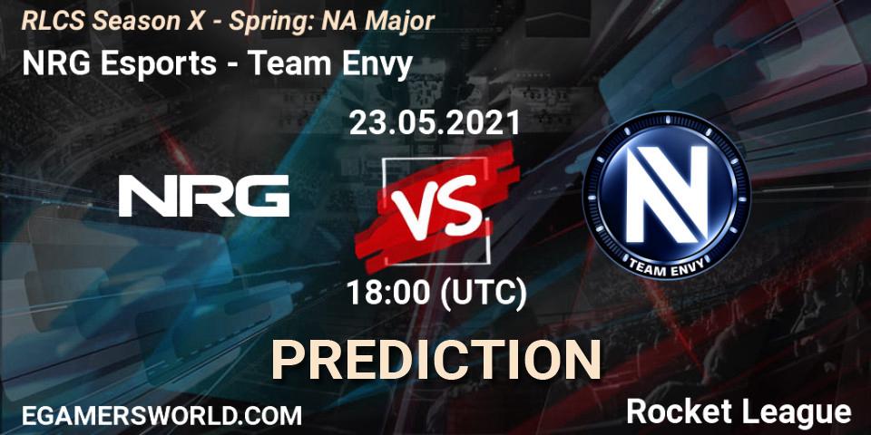 NRG Esports - Team Envy: Maç tahminleri. 23.05.21, Rocket League, RLCS Season X - Spring: NA Major
