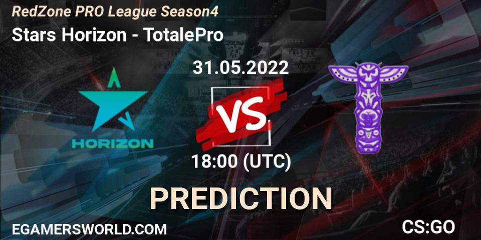 Stars Horizon - TotalePro: Maç tahminleri. 31.05.2022 at 18:00, Counter-Strike (CS2), RedZone PRO League Season 4