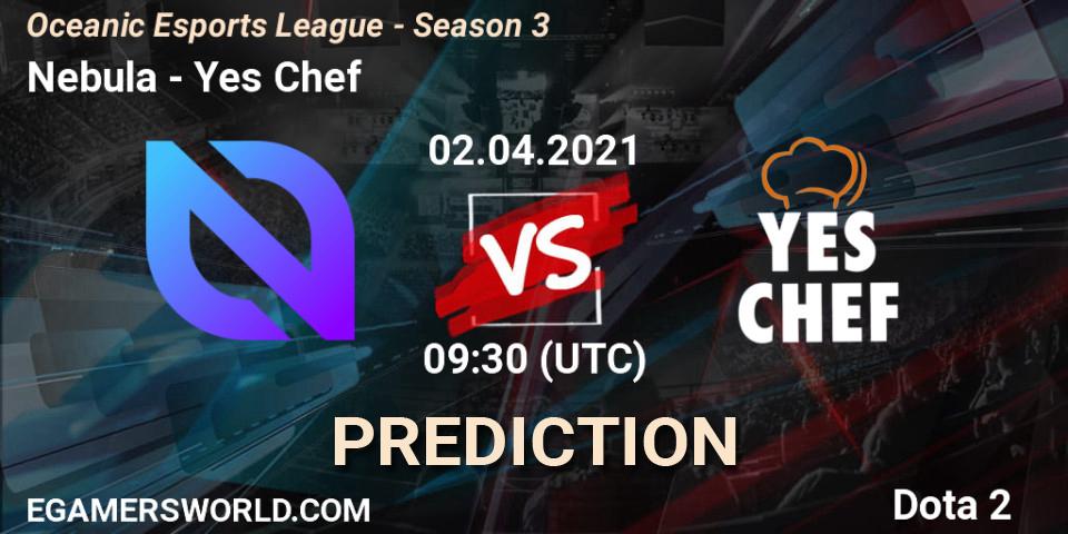Nebula - Yes Chef: Maç tahminleri. 02.04.2021 at 09:30, Dota 2, Oceanic Esports League - Season 3