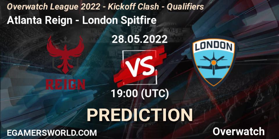 Atlanta Reign - London Spitfire: Maç tahminleri. 28.05.2022 at 19:00, Overwatch, Overwatch League 2022 - Kickoff Clash - Qualifiers