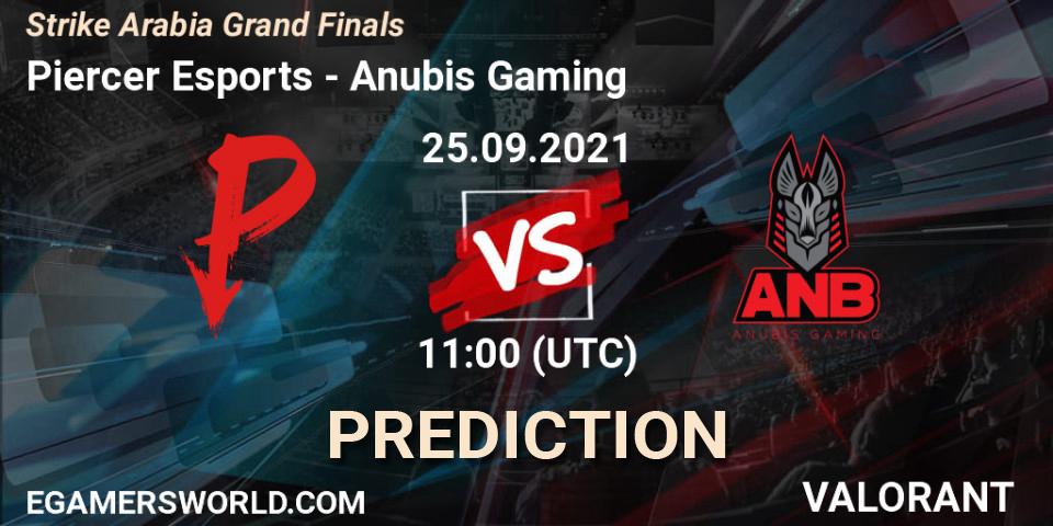 Piercer Esports - Anubis Gaming: Maç tahminleri. 25.09.2021 at 11:00, VALORANT, Strike Arabia Grand Finals