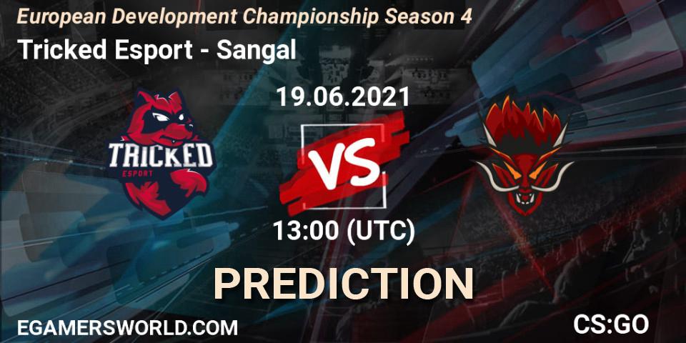 Tricked Esport - Sangal: Maç tahminleri. 19.06.2021 at 13:00, Counter-Strike (CS2), European Development Championship Season 4