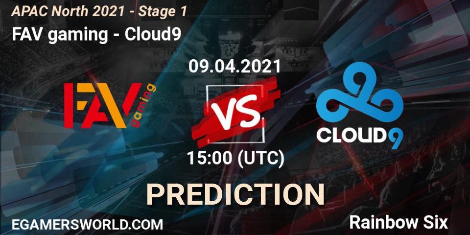 FAV gaming - Cloud9: Maç tahminleri. 09.04.2021 at 13:30, Rainbow Six, APAC North 2021 - Stage 1