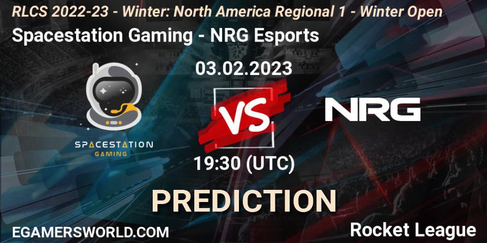 Spacestation Gaming - NRG Esports: Maç tahminleri. 03.02.23, Rocket League, RLCS 2022-23 - Winter: North America Regional 1 - Winter Open