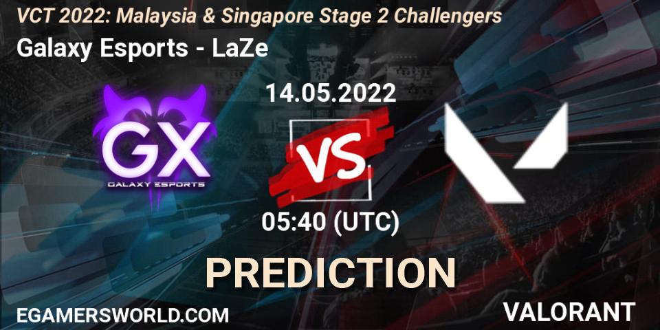 Galaxy Esports - LaZe: Maç tahminleri. 14.05.2022 at 05:40, VALORANT, VCT 2022: Malaysia & Singapore Stage 2 Challengers