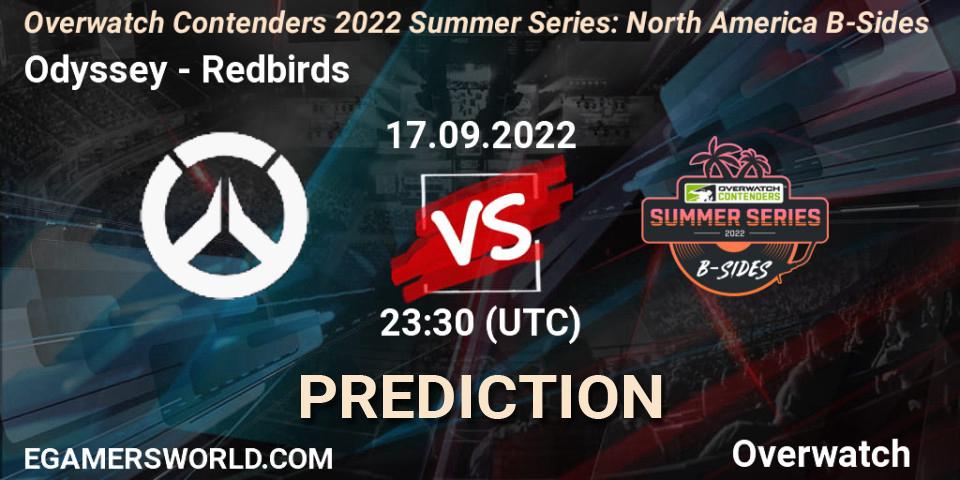 Odyssey - Redbirds: Maç tahminleri. 17.09.2022 at 23:30, Overwatch, Overwatch Contenders 2022 Summer Series: North America B-Sides