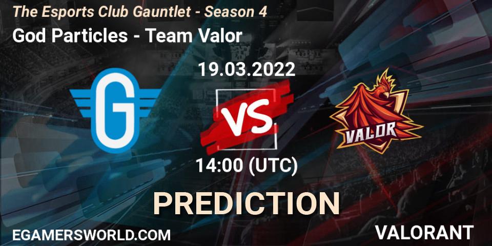 God Particles - Team Valor: Maç tahminleri. 19.03.2022 at 14:00, VALORANT, The Esports Club Gauntlet - Season 4