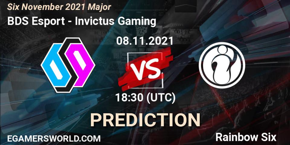 Invictus Gaming - BDS Esport: Maç tahminleri. 10.11.2021 at 12:00, Rainbow Six, Six Sweden Major 2021