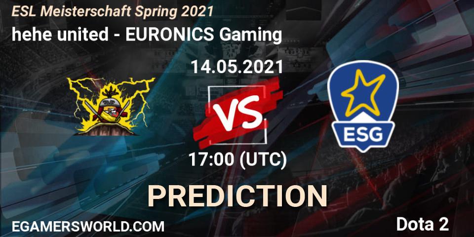 hehe united - EURONICS Gaming: Maç tahminleri. 14.05.2021 at 17:04, Dota 2, ESL Meisterschaft Spring 2021