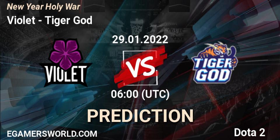 Violet - Tiger God: Maç tahminleri. 29.01.2022 at 06:11, Dota 2, New Year Holy War