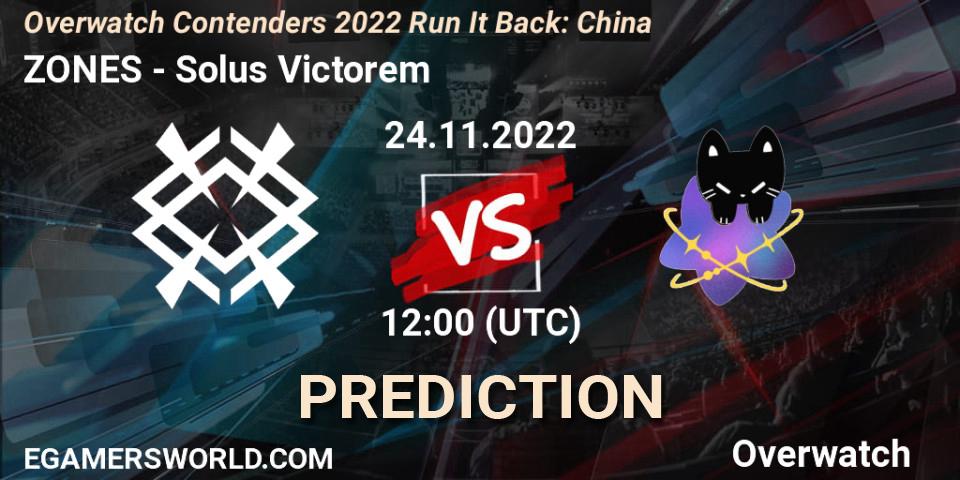 ZONES - Solus Victorem: Maç tahminleri. 24.11.2022 at 11:20, Overwatch, Overwatch Contenders 2022 Run It Back: China