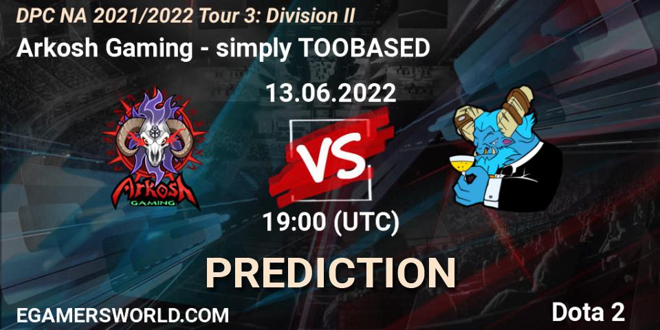 Arkosh Gaming - simply TOOBASED: Maç tahminleri. 13.06.2022 at 19:48, Dota 2, DPC NA 2021/2022 Tour 3: Division II
