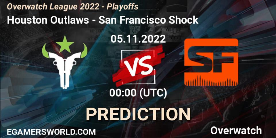Houston Outlaws - San Francisco Shock: Maç tahminleri. 05.11.22, Overwatch, Overwatch League 2022 - Playoffs