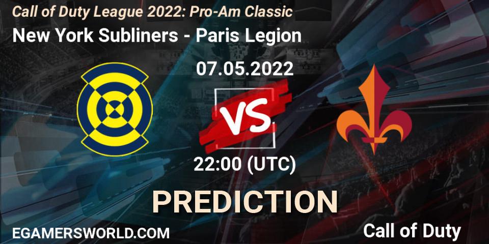 New York Subliners - Paris Legion: Maç tahminleri. 07.05.2022 at 19:00, Call of Duty, Call of Duty League 2022: Pro-Am Classic