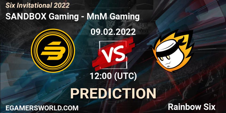 SANDBOX Gaming - MnM Gaming: Maç tahminleri. 09.02.2022 at 12:00, Rainbow Six, Six Invitational 2022