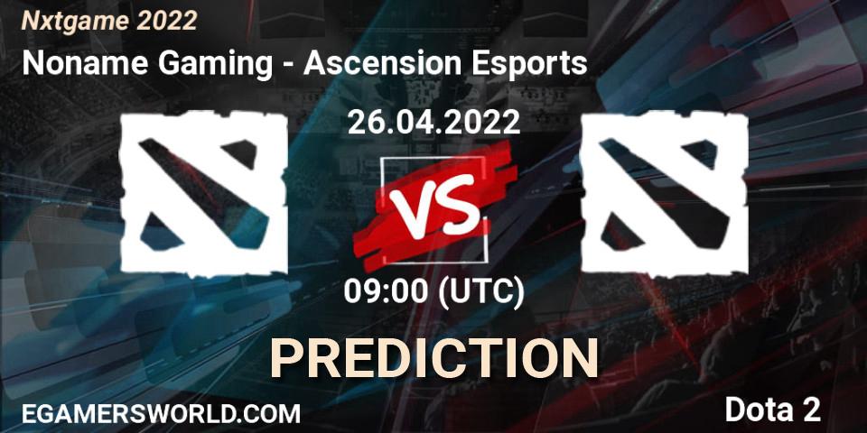 Noname Gaming - Ascension Esports: Maç tahminleri. 26.04.2022 at 09:01, Dota 2, Nxtgame 2022