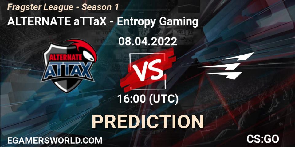 ALTERNATE aTTaX - Entropy Gaming: Maç tahminleri. 08.04.2022 at 16:00, Counter-Strike (CS2), Fragster League - Season 1