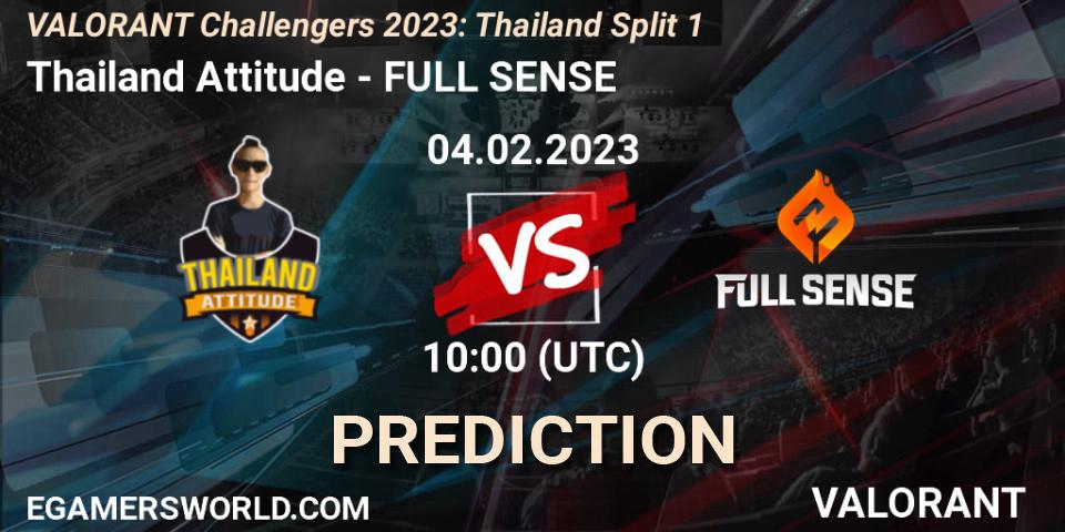 Thailand Attitude - FULL SENSE: Maç tahminleri. 04.02.23, VALORANT, VALORANT Challengers 2023: Thailand Split 1