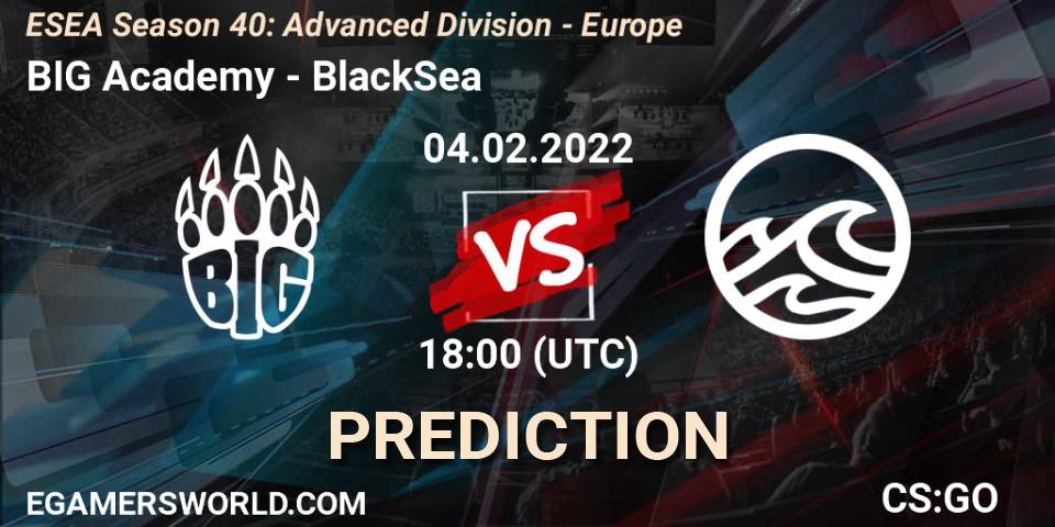 BIG Academy - BlackSea: Maç tahminleri. 04.02.2022 at 18:00, Counter-Strike (CS2), ESEA Season 40: Advanced Division - Europe