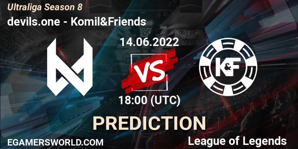 devils.one - Komil&Friends: Maç tahminleri. 14.06.2022 at 18:00, LoL, Ultraliga Season 8