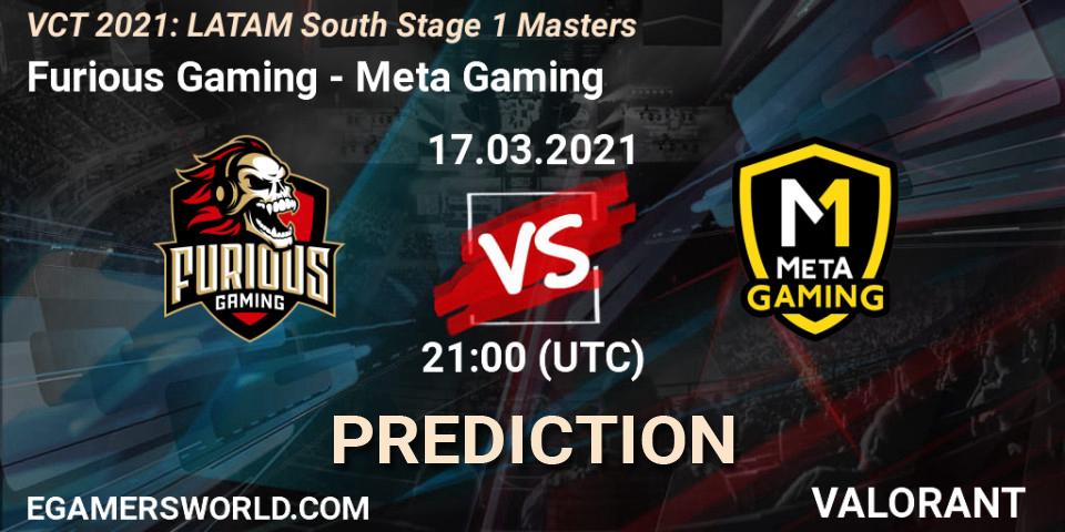 Furious Gaming - Meta Gaming: Maç tahminleri. 17.03.2021 at 21:00, VALORANT, VCT 2021: LATAM South Stage 1 Masters